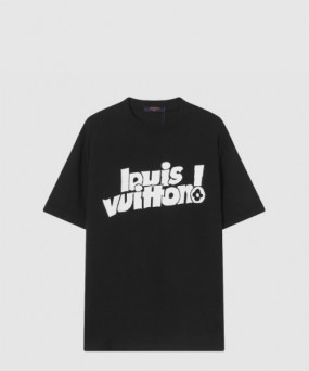 루이비통 로고 프린트 반팔