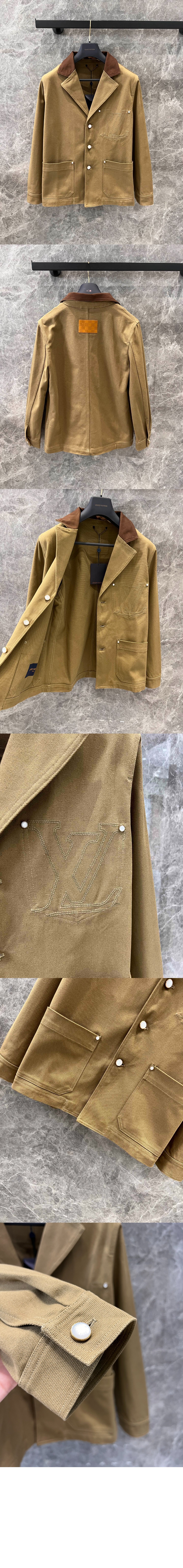 루이비통 테일러드 워크웨어 코튼 캔버스 재킷