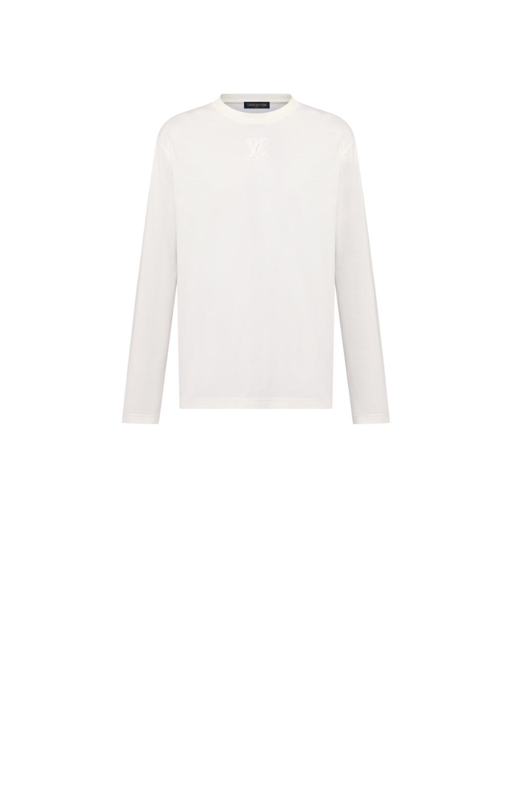 루이비통 엠보스드 롱 슬리브드 티셔츠