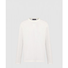 루이비통 엠보스드 롱 슬리브드 티셔츠