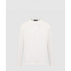 루이비통 엠보스드 롱 슬리브드 티셔츠