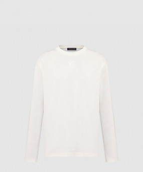 루이비통 엠보스드 롱 슬리브드 티셔츠