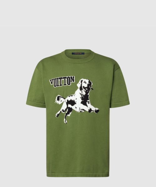 루이비통 쇼트 슬리브드 코튼 크루넥