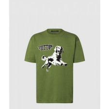 루이비통 쇼트 슬리브드 코튼 크루넥