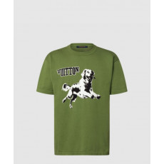 루이비통 쇼트 슬리브드 코튼 크루넥