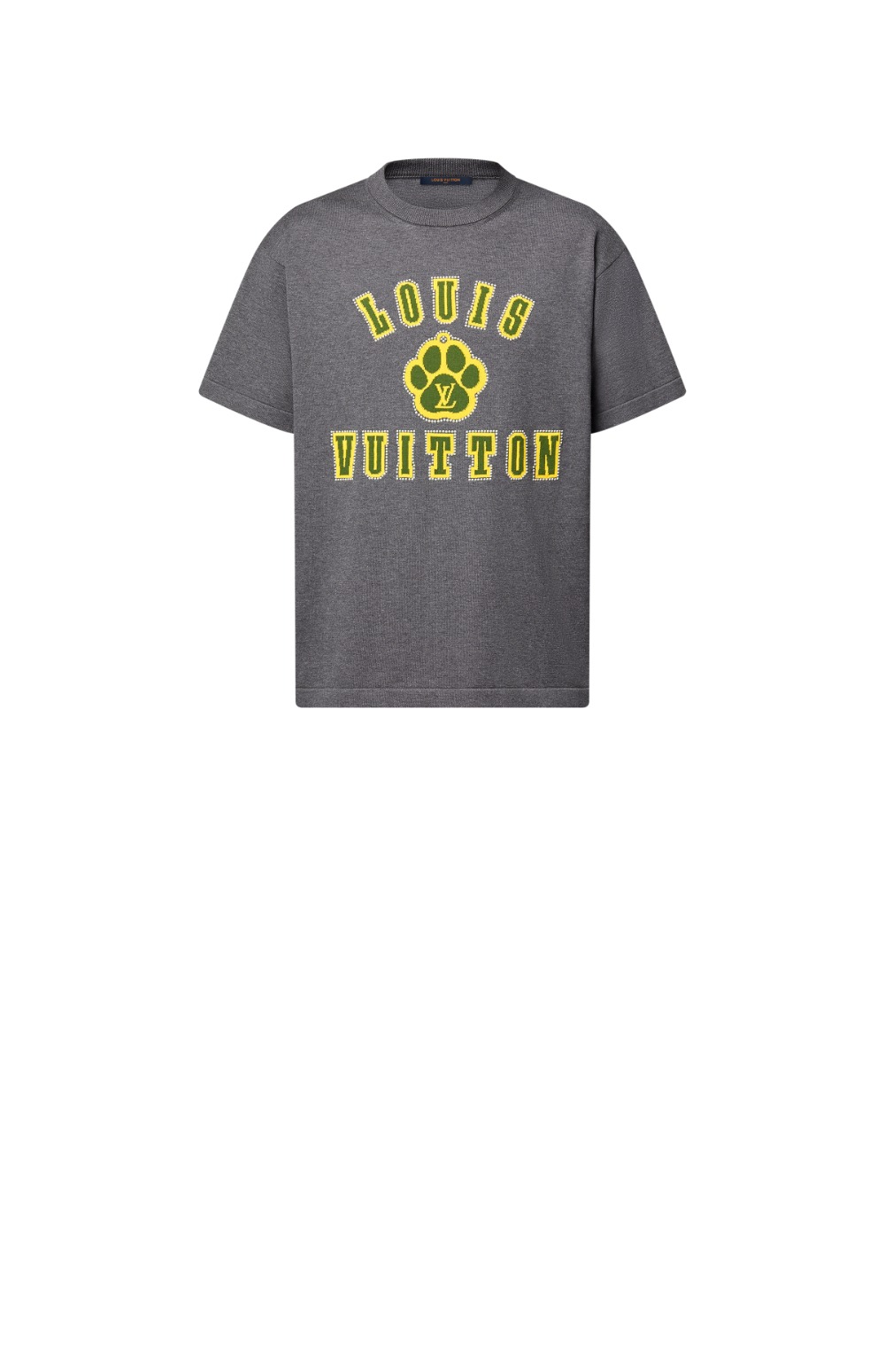 루이비통 엠벨리시드 쇼트 슬리브드 코튼 크루넥