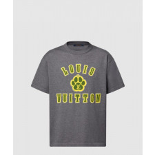 루이비통 엠벨리시드 쇼트 슬리브드 코튼 크루넥