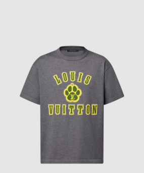 루이비통 엠벨리시드 쇼트 슬리브드 코튼 크루넥