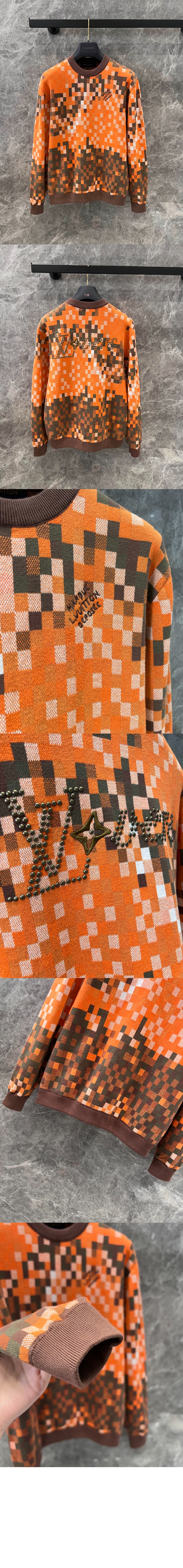 루이비통 프린트 니트 톱