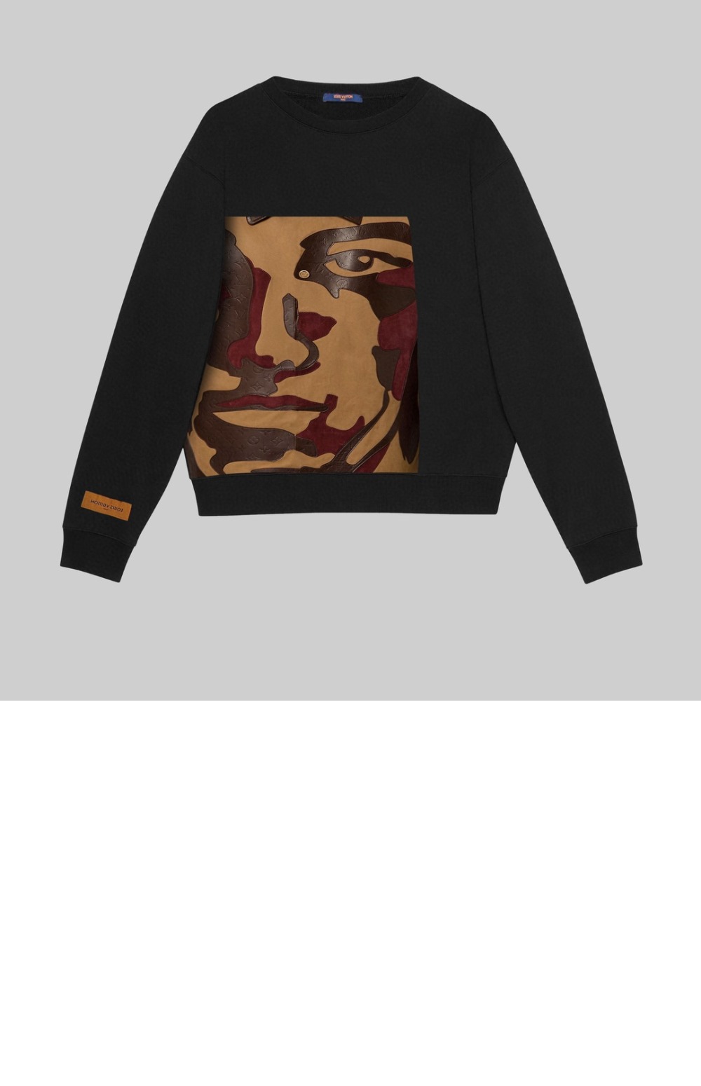 루이비통 로고 프린트 면 톱