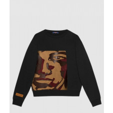 루이비통 로고 프린트 면 톱