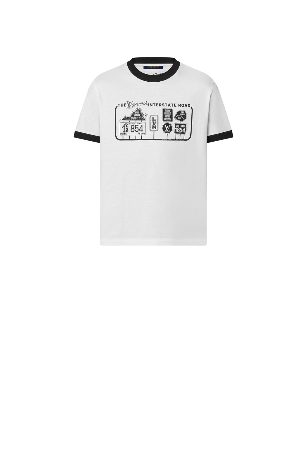 루이비통 엠벨리시드 코튼 티셔츠