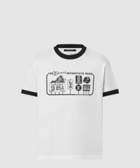 루이비통 엠벨리시드 코튼 티셔츠