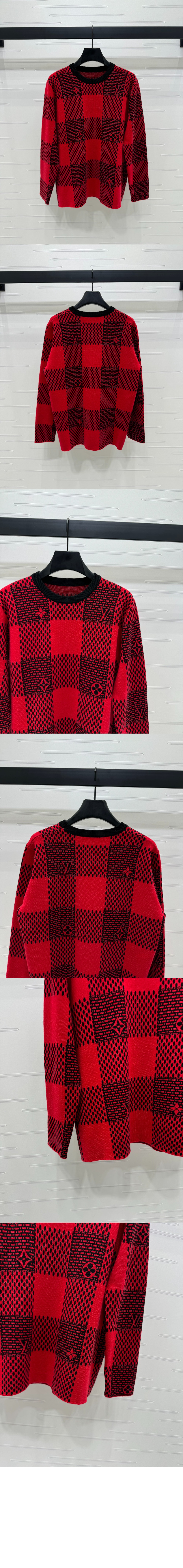 루이비통 다미에 울 크루넥