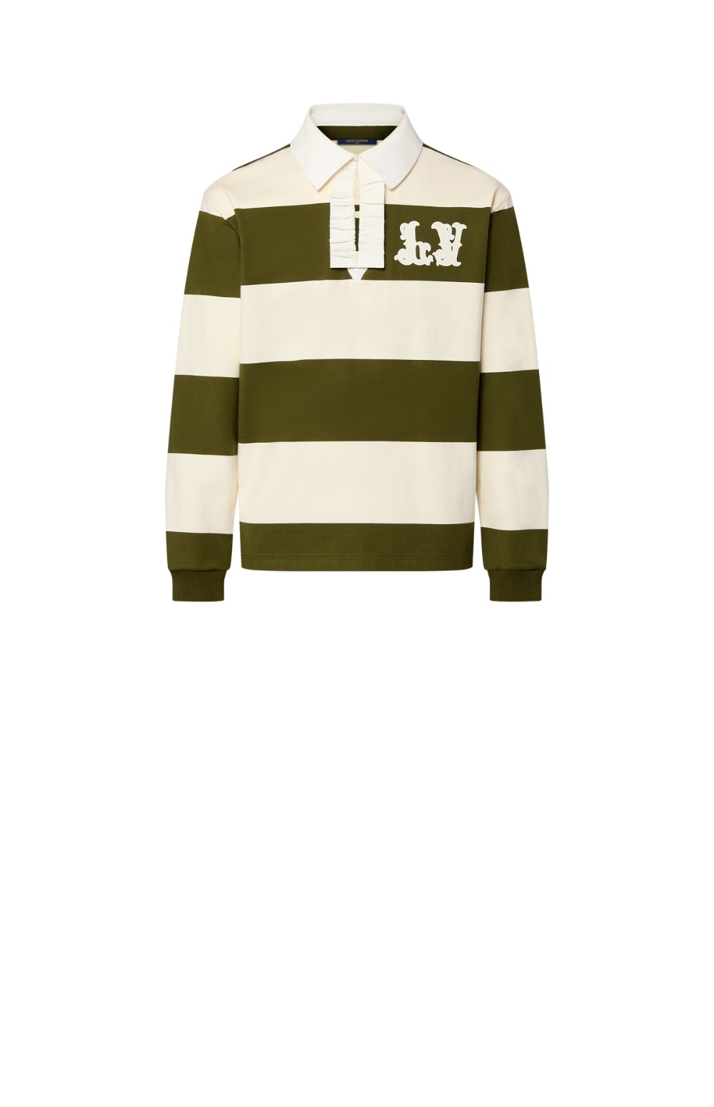 루이비통 롱 슬리브드 코튼 럭비 폴로