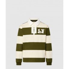 루이비통 롱 슬리브드 코튼 럭비 폴로