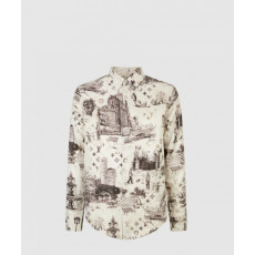 루이비통 롱 슬리브드 실크 셔츠