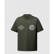 루이비통 다미에 니트 코튼 반팔 티셔츠