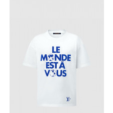 루이비통 그래픽 코튼 티셔츠