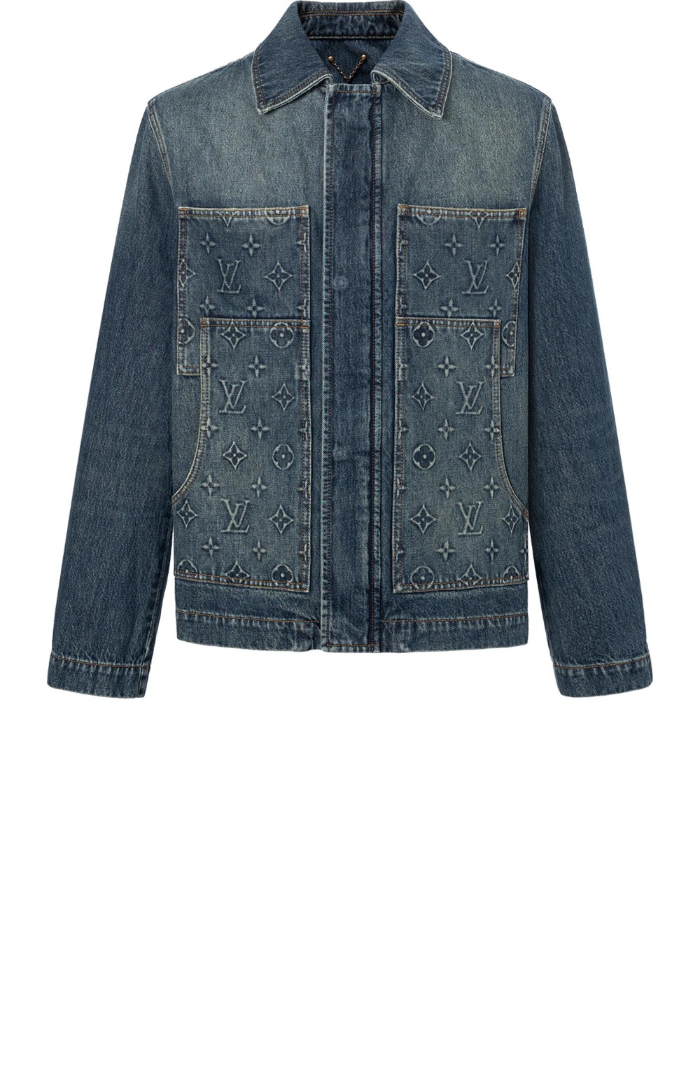 루이비통 로고 프린트 셔츠 톱