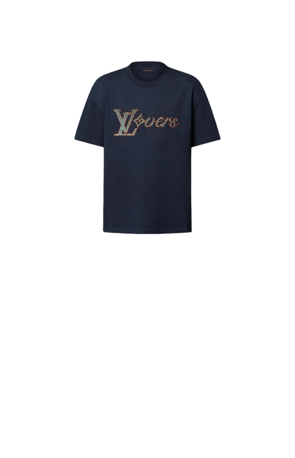 루이비통 로고 프린트 반팔