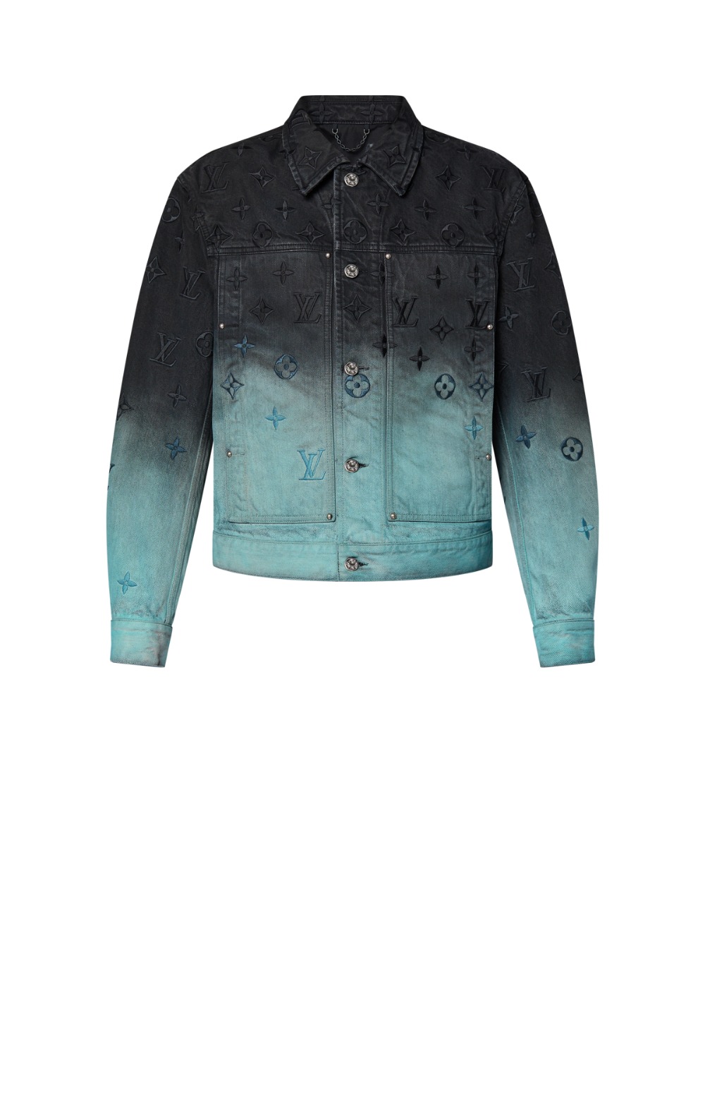 루이비통 모노그램 자수 데님 재킷