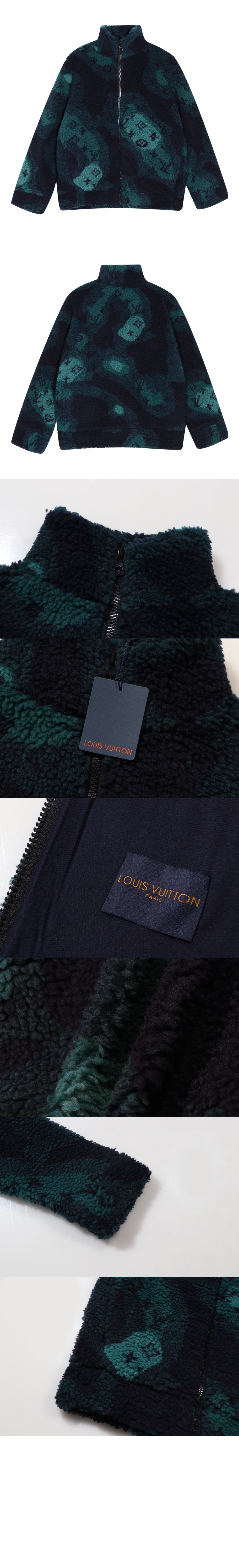 루이비통 모노그램 카모 플리스 블루종 자켓