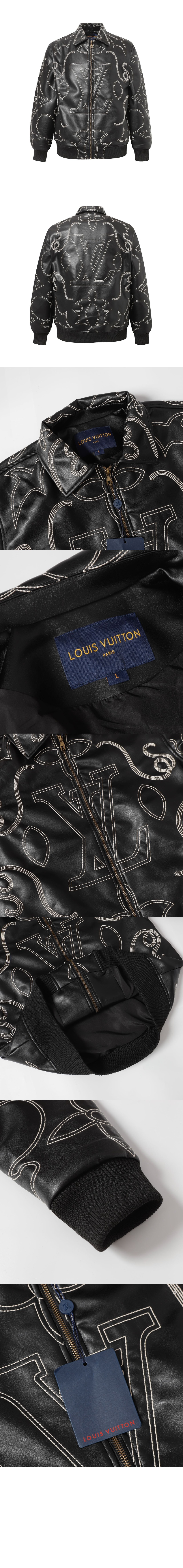 루이비통 레더 에비에이터 재킷