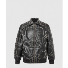 루이비통 레더 에비에이터 재킷