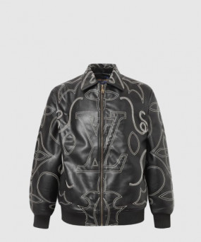 루이비통 레더 에비에이터 재킷