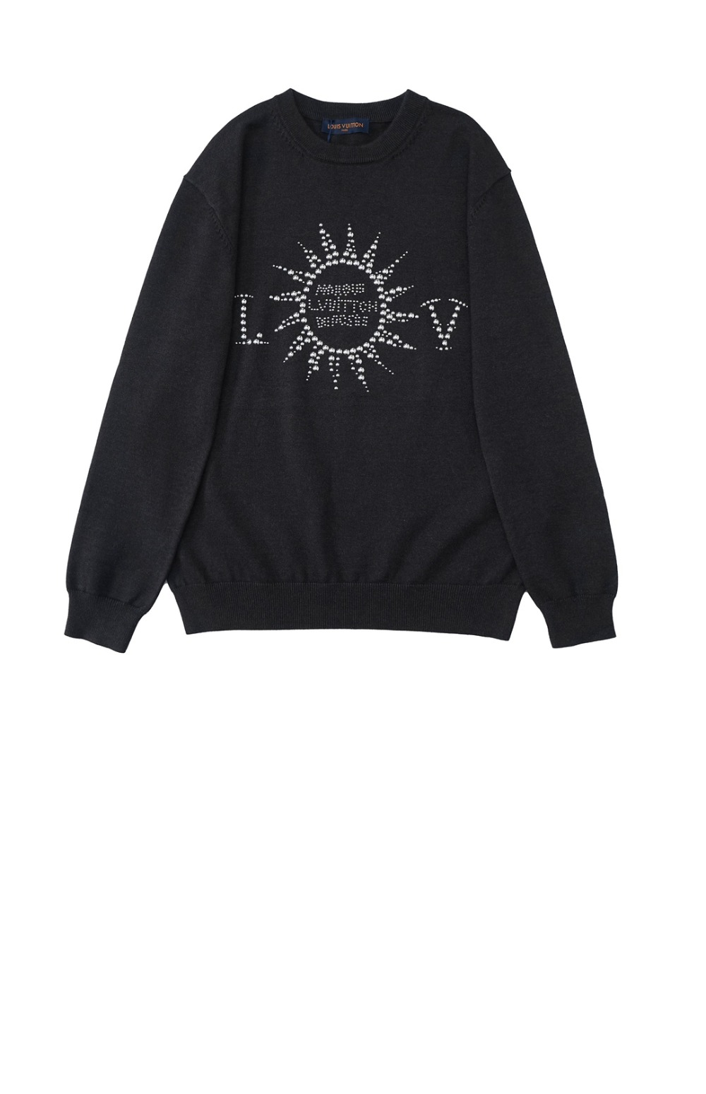 루이비통 엠벨리시드 롱 슬리브드 메리노 울 크루넥