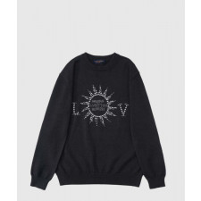 루이비통 엠벨리시드 롱 슬리브드 메리노 울 크루넥