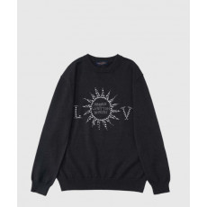 루이비통 엠벨리시드 롱 슬리브드 메리노 울 크루넥