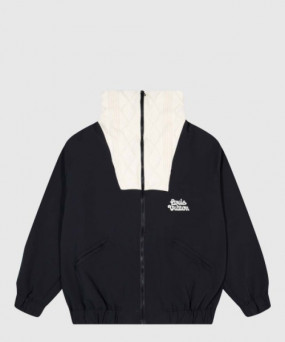 루이비통 니티드 칼라 엠브로이더드 테크니컬 블루종