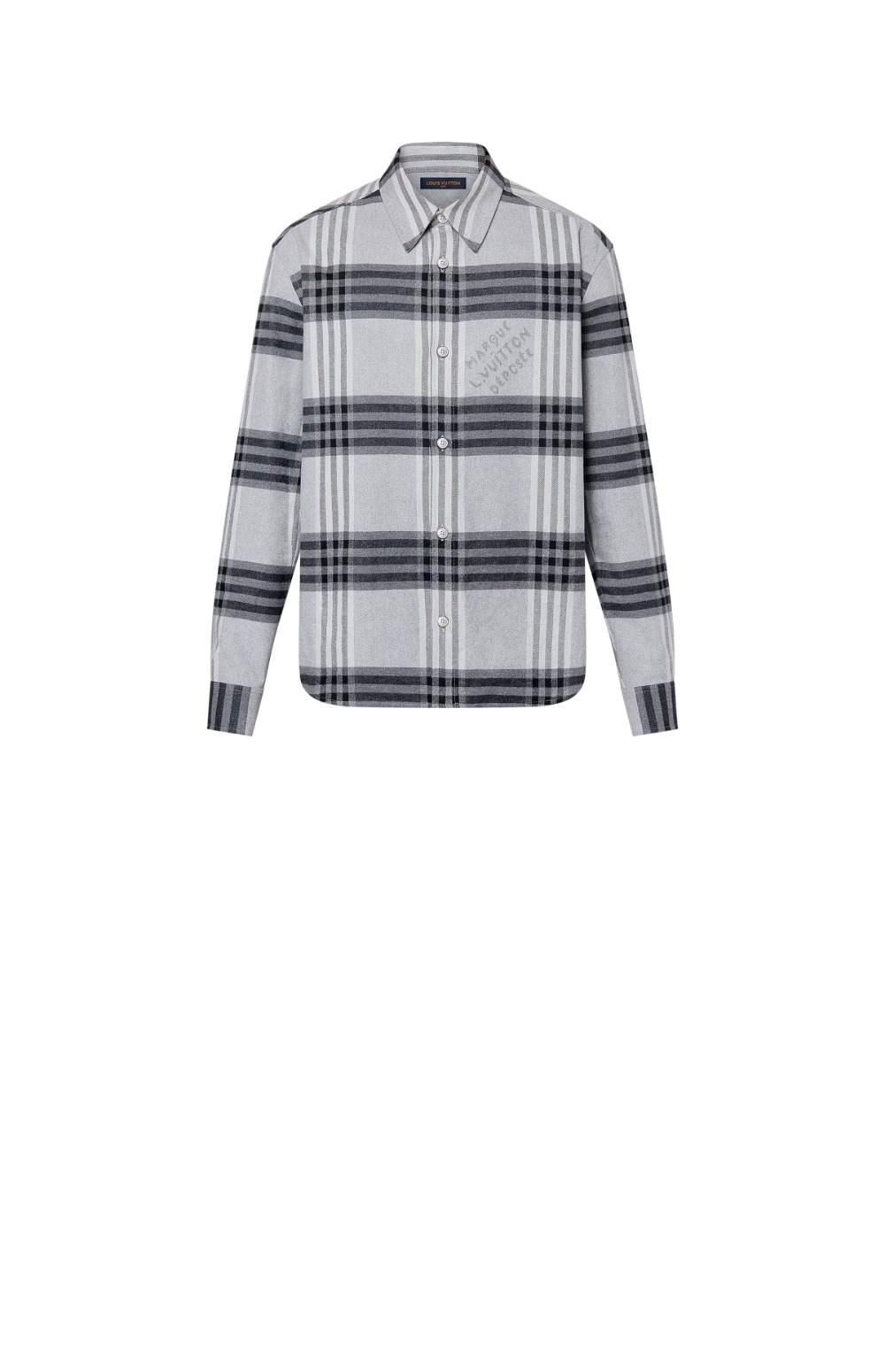 루이비통 롱 슬리브드 코튼 플란넬 셔츠