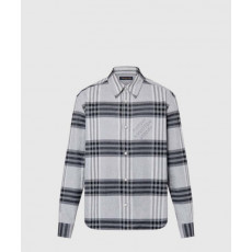 루이비통 롱 슬리브드 코튼 플란넬 셔츠