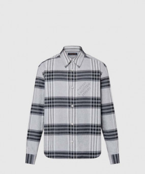 루이비통 롱 슬리브드 코튼 플란넬 셔츠