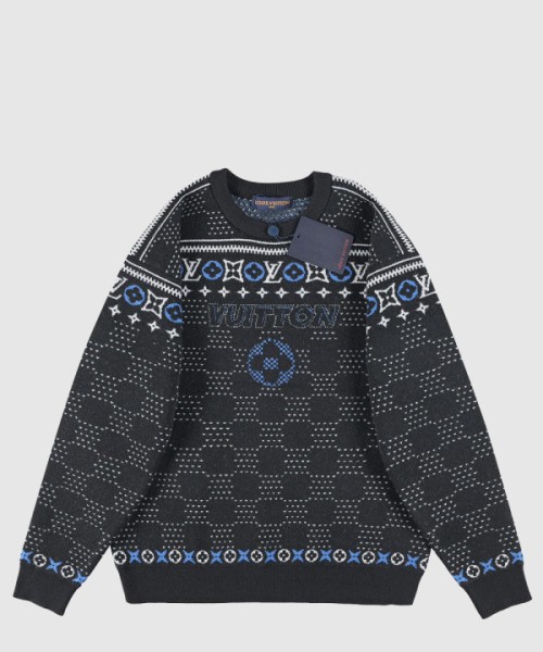 루이비통 자카드 울 풀오버