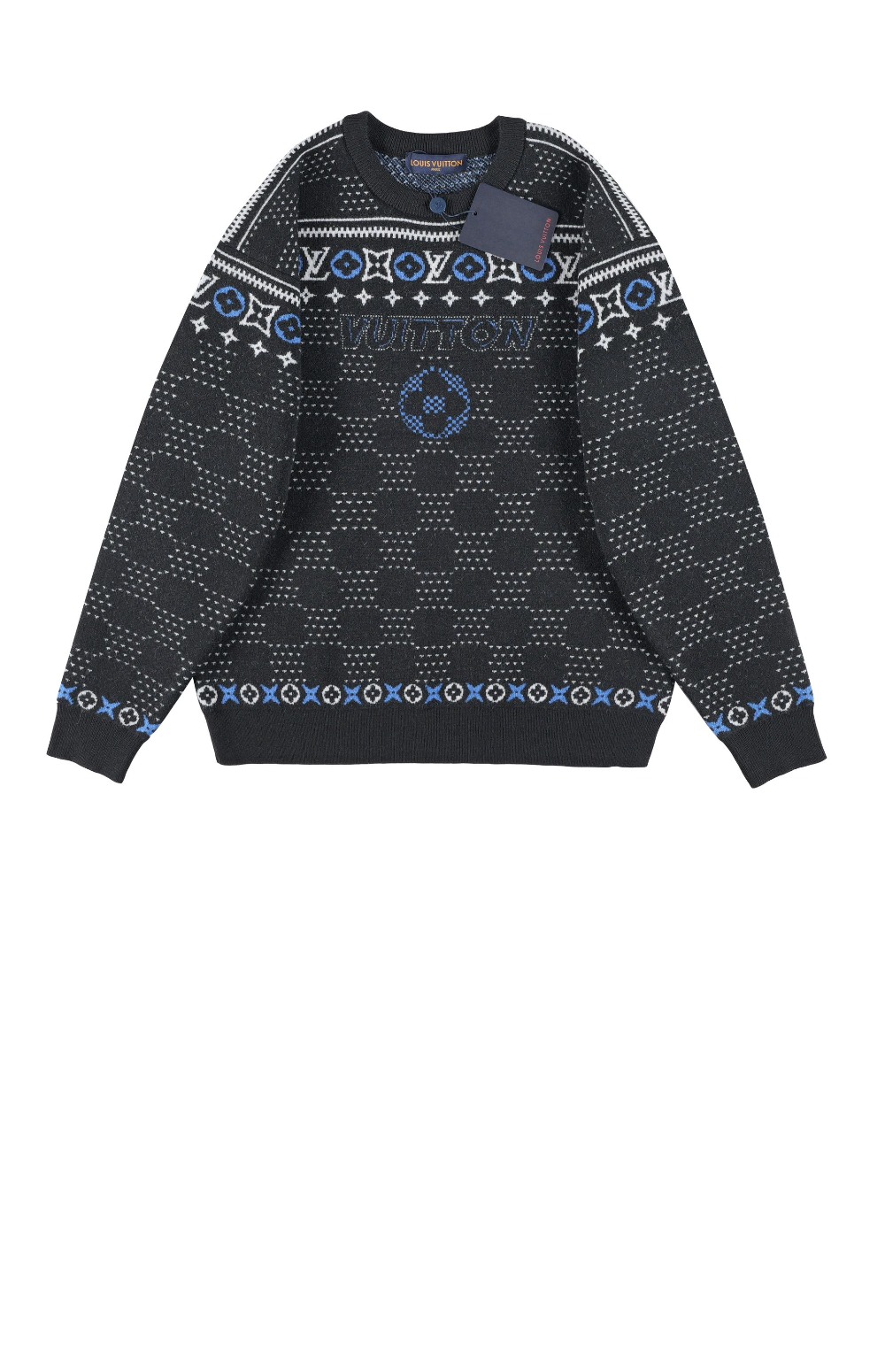 루이비통 자카드 울 풀오버