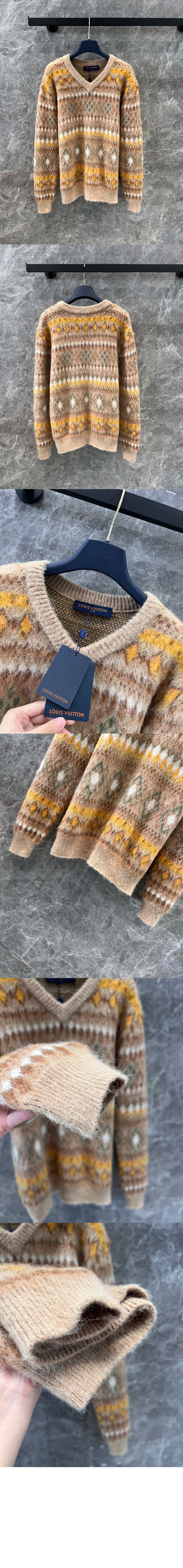 루이비통 모헤어 블렌드 페어 아일 풀오버