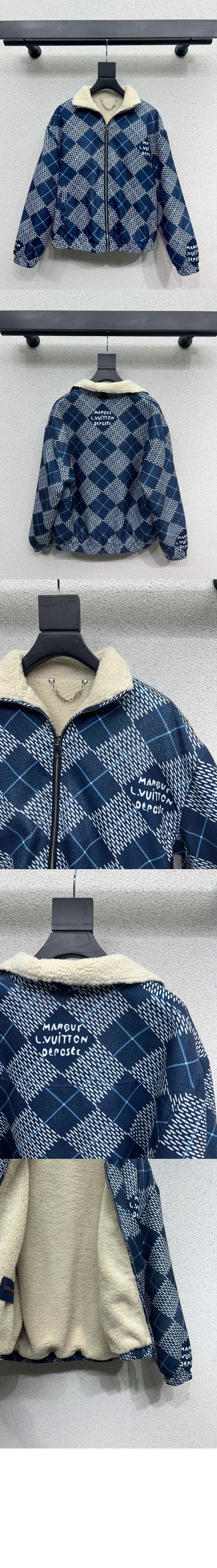 루이비통 데님 플리스 블루종