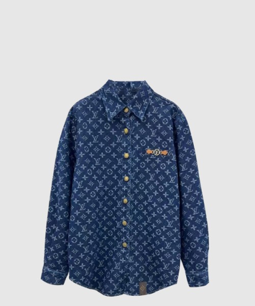 루이비통 로고 프린트 셔츠 톱