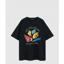 루이비통 로고 프린트 반팔