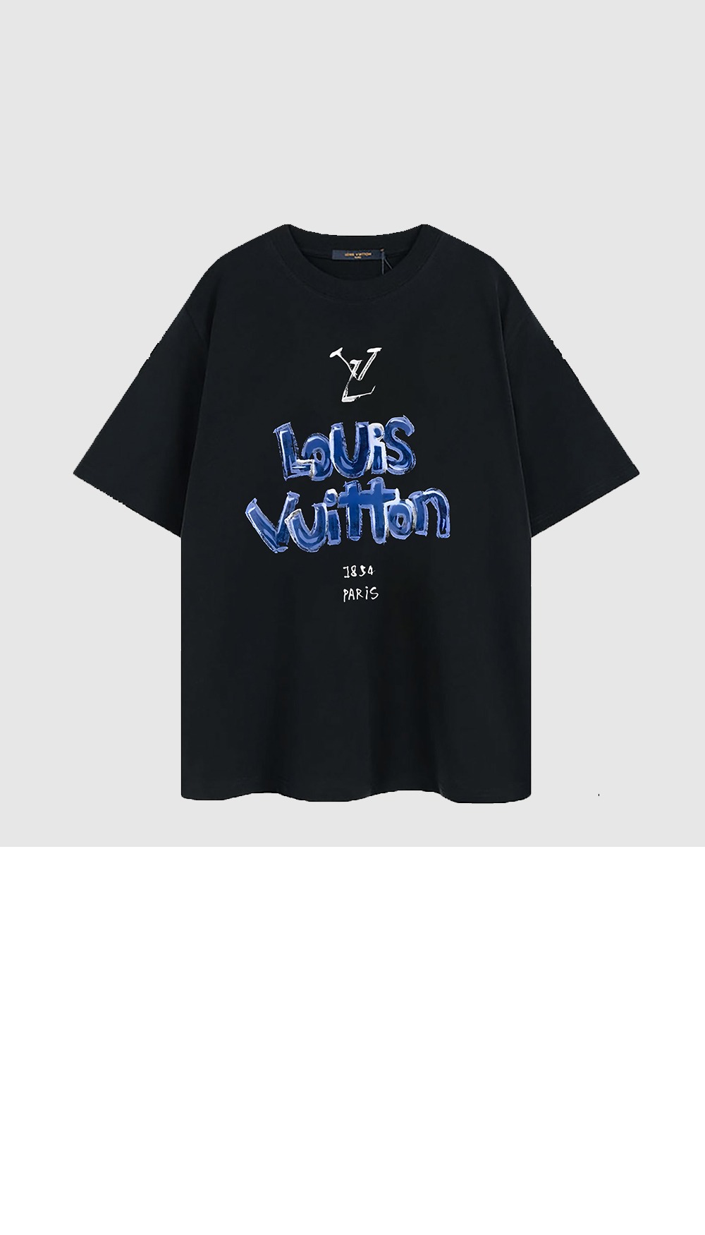 루이비통 로고 프린트 반팔