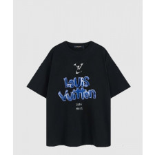 루이비통 로고 프린트 반팔