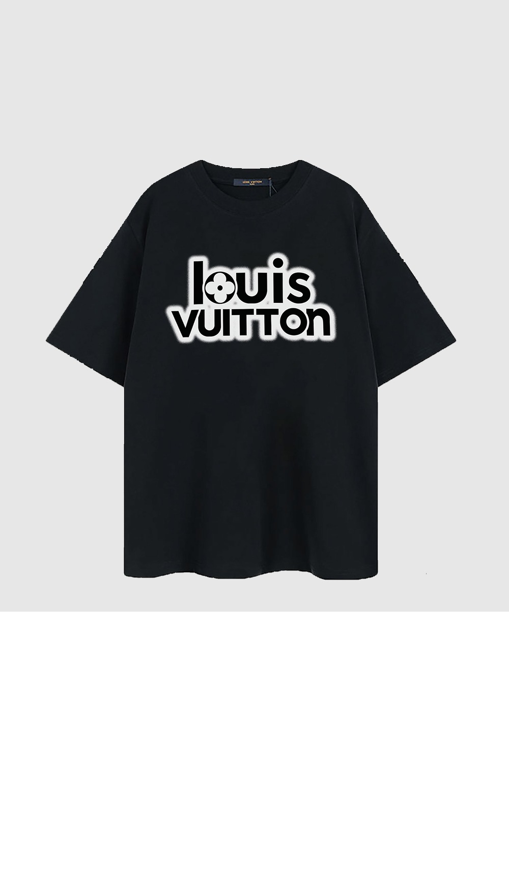 루이비통 로고 프린트 반팔