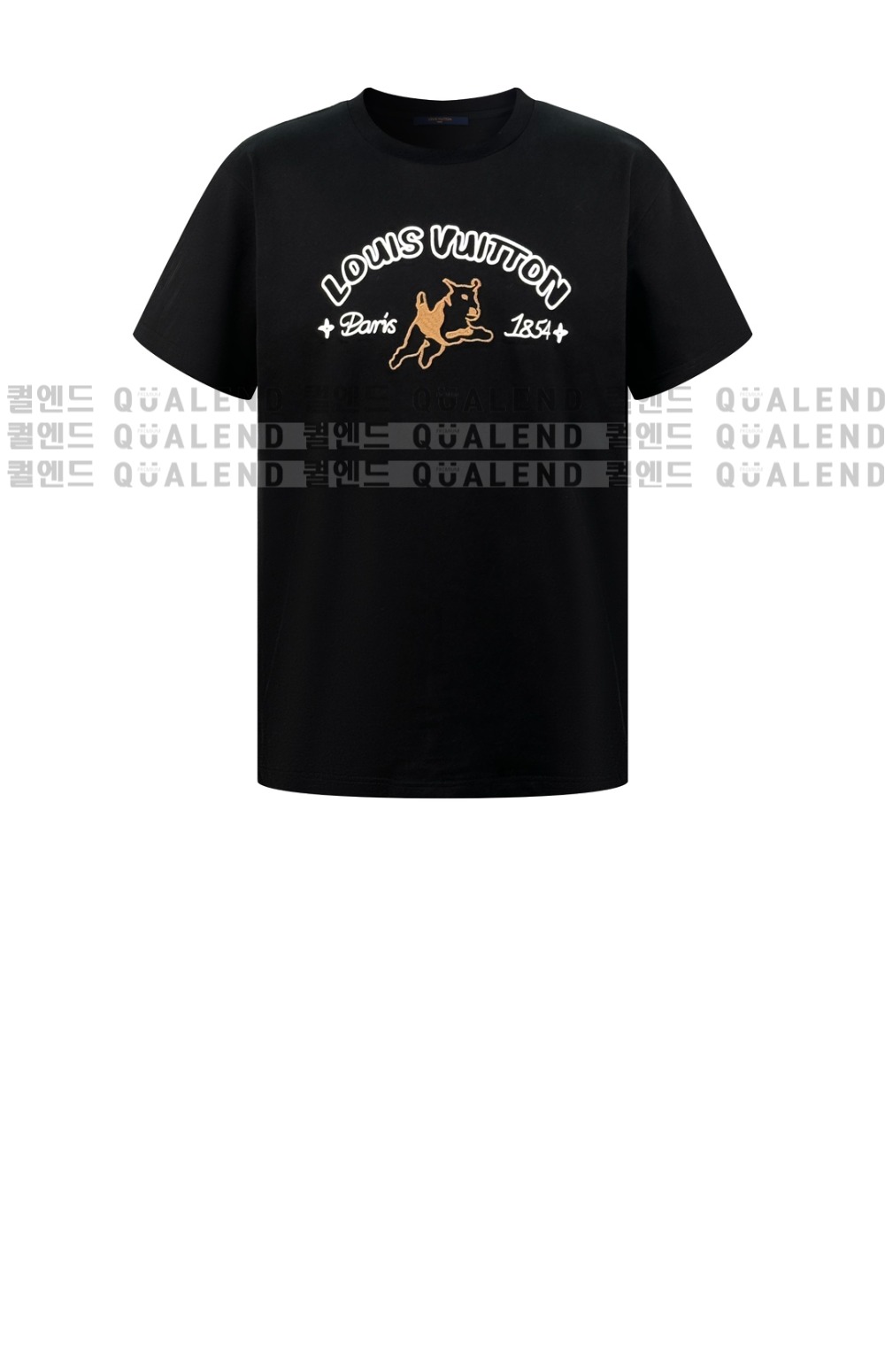 루이비통 로고 프린트 반팔