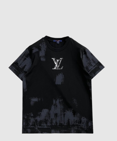 루이비통 로고 프린트 반팔