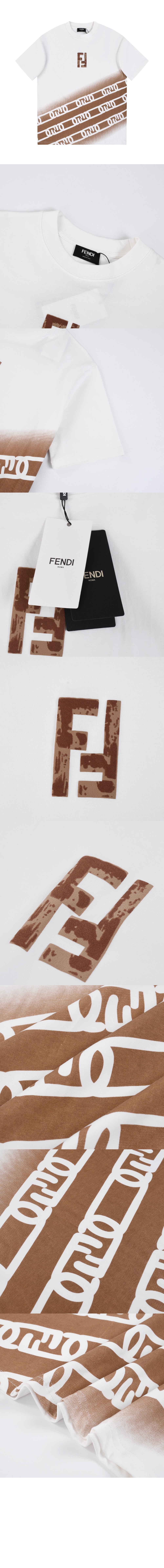 루이비통 로고 프린트 반팔