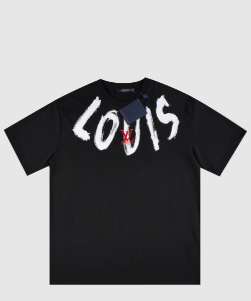 루이비통 로고 프린트 반팔